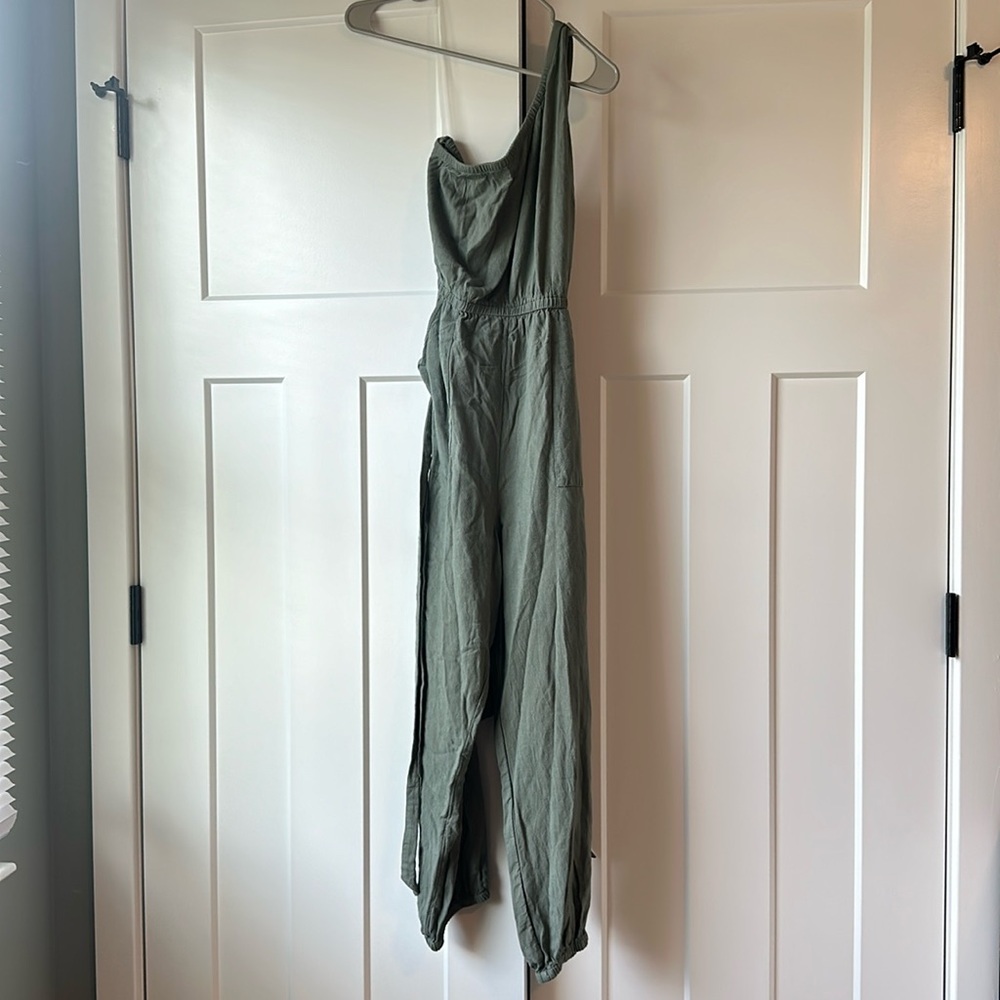 American Eagle One-Shoulder Jumpsuit